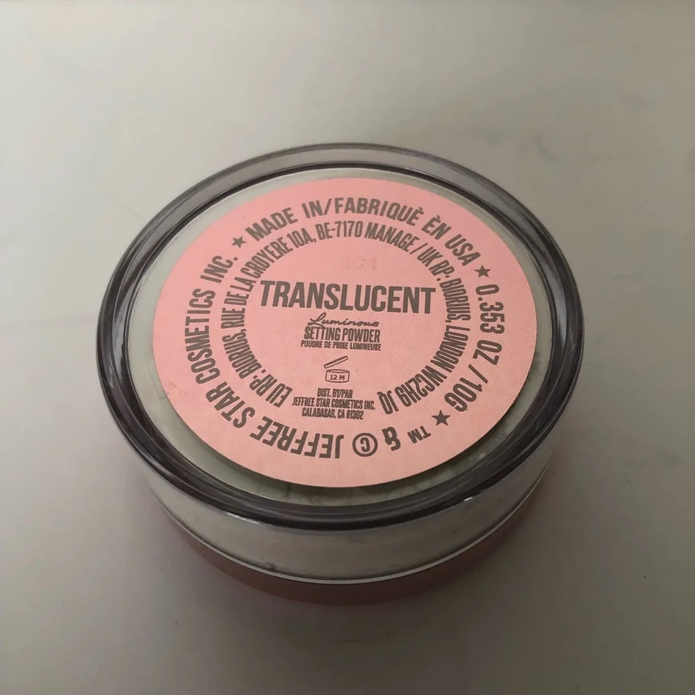 Jeffree Star Cosmetics Magic Star Luminous Setting Powder Translucent NIB